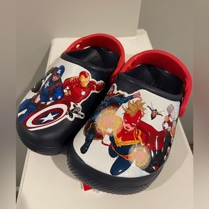 Crocs Boy's Avengers Patch Clog Sandals Size C9